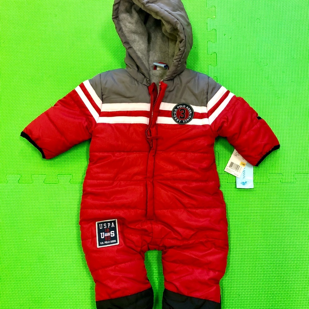 Baby snow suit US Polo Assn. with tags
